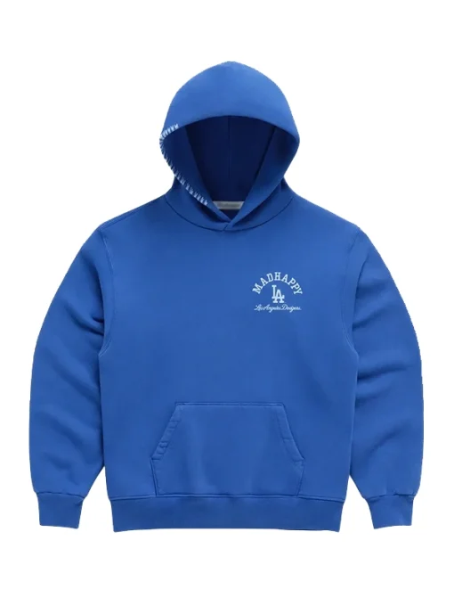 Madhappy dodgers fleece hoodie blue