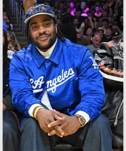 Malcolm washington los angeles dodgers satin jacket