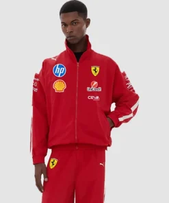Men Scuderia Ferrari 2025 Drivers T7 Men's Oversized Jacket