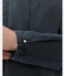 Mens mfpen Washed Black Clasp Grey Jacket