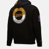 Mitchell & Ness Black Los Angeles Lakers Hardwood Classics Blackout Collection Pullover Hoodie