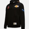 Mitchell & Ness Black Los Angeles Lakers Hardwood Hoodie
