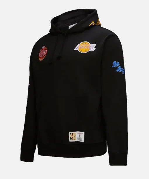 Mitchell & Ness Black Los Angeles Lakers Hardwood Hoodie