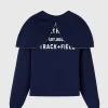 Ovo athletics club split blue full zip hoodie