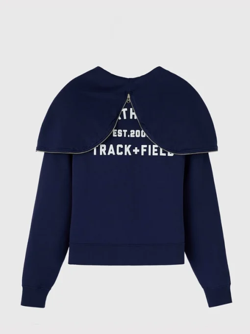 Ovo athletics club split blue full zip hoodie