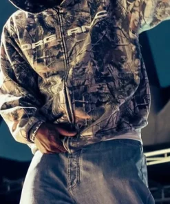 Organic Camo Hoodie Larry June's Midnight