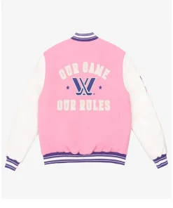 PWHL x Barbie by Peace Collective Adult Letterman Jacket