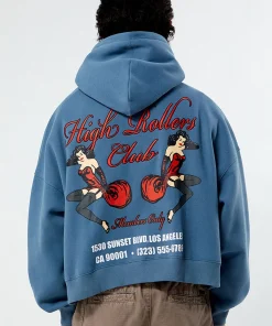 Shop High Rollers Club Cropped Hoodie