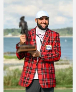 RBC Heritage Tartan Red Plaid Check Printed Jacket