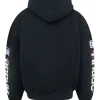 Rhude cotton hoodie black