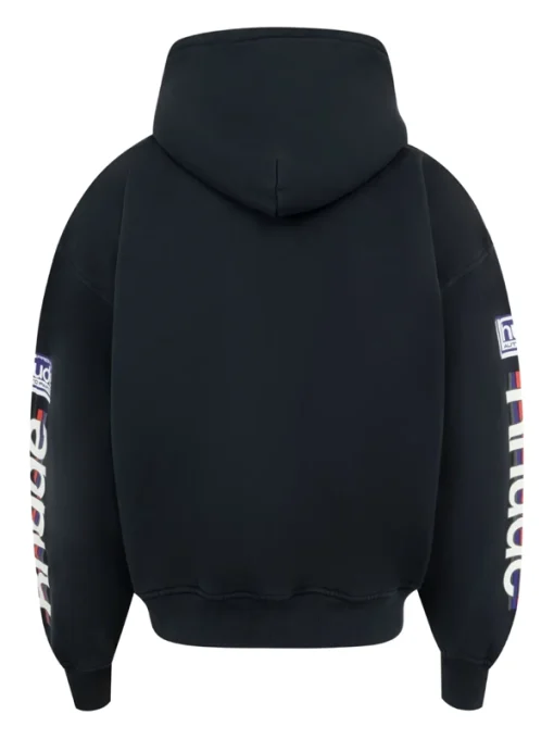 Rhude cotton hoodie black