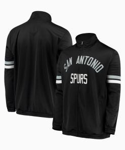 San antonio spurs g iii sports by carl banks veteran track jacket black