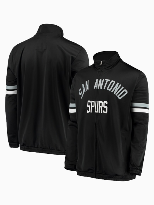 San antonio spurs g iii sports by carl banks veteran track jacket black
