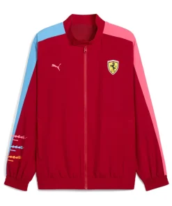 Scuderia ferrari puma special edition miami t7 jacket dark crimson unisex
