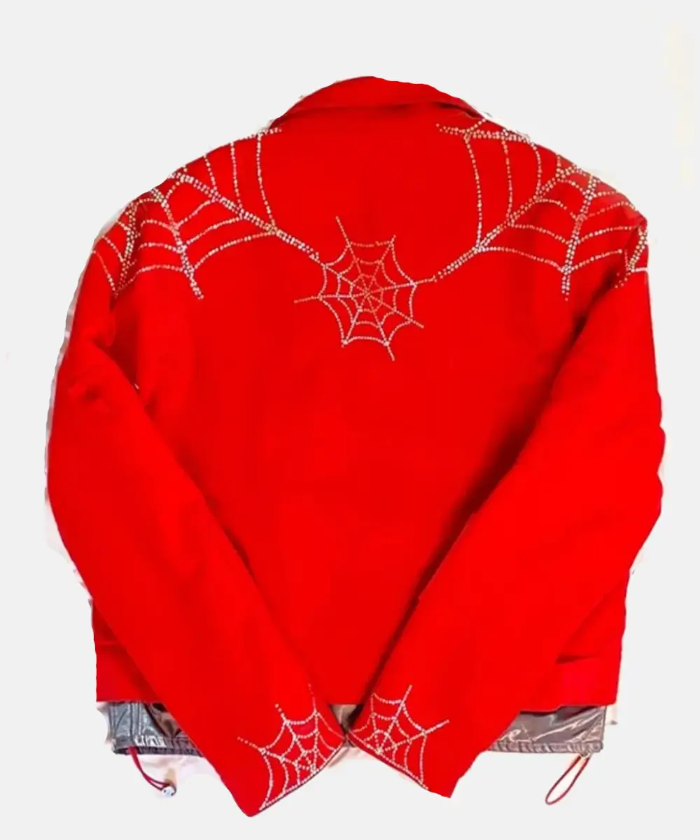 Spider X Worldwide Young Thug Spider Denim Jacket - Red