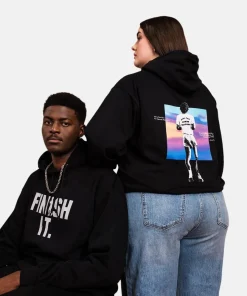 Terry Fox Finish It Adidas Black Oversize Hoodie