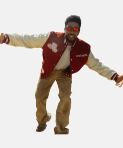 Travis Scott Cactus Jack Coachella x State Farm Maroon Varsity Jacket