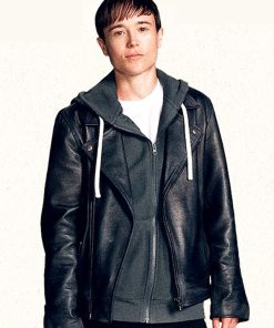 Viktor hargreeves the umbrella academy leather jacket 82643