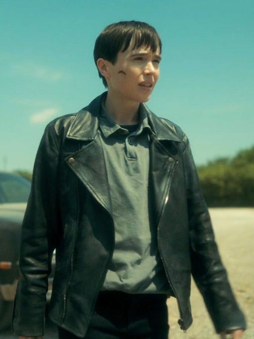 Viktor hargreeves the umbrella academy leather jacket for men 12947