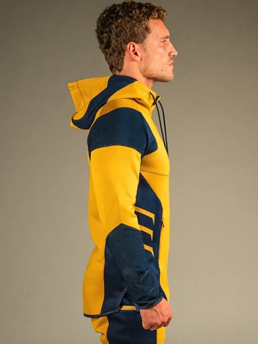Wolverine yellow zip up hoodie