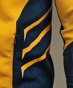 Wolverine yellow zip up performance hoodie