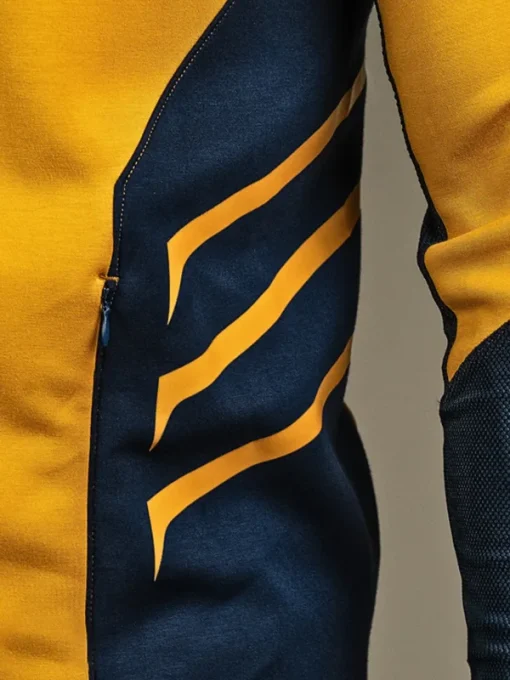 Wolverine yellow zip up performance hoodie