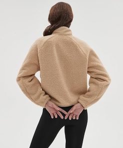 Women Kmart Sherpa Jacket Beige