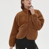 Women Kmart Sherpa Jacket Brown