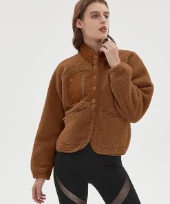 Women Kmart Sherpa Jacket Brown
