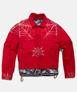 Young Thug Spider Jacket Red