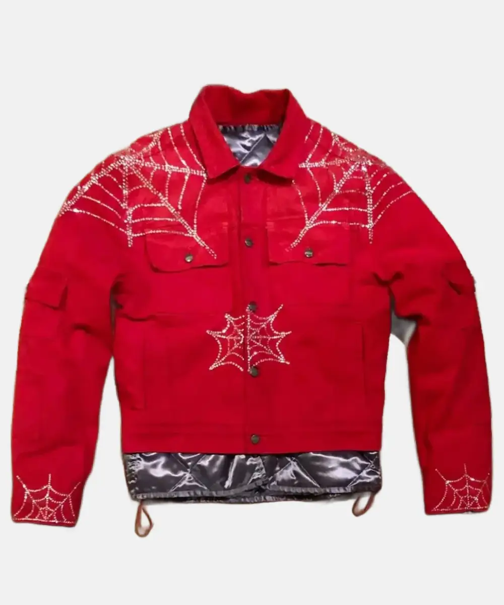 Young Thug Spider Jacket Red