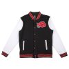 Bioworld hoodies outerwear naruto shippuden akatsuki letterman jacket 32970614308908