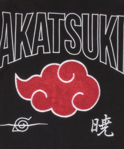 Bioworld hoodies outerwear naruto shippuden akatsuki letterman jacket 32970614538284
