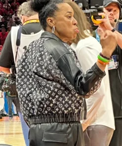 Dawn staley louis vuitton leather jacket