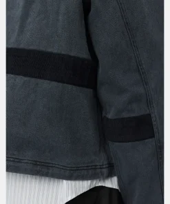 mfpen Washed Black Clasp Grey Jacket