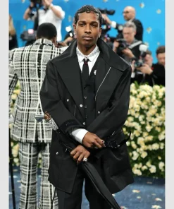 2025 met gala asap rocky coat black