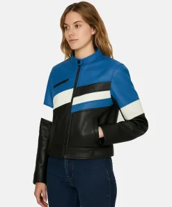 2025 Mimai GP ROSÉ Leather Racer Jacket