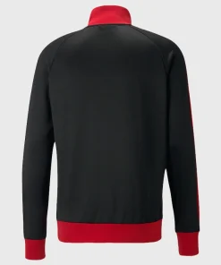 Ac milan puma ftblheritage t7 raglan full zip black track jacket