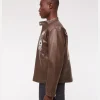 Abercrombie McLaren Leather Racer Jacket
