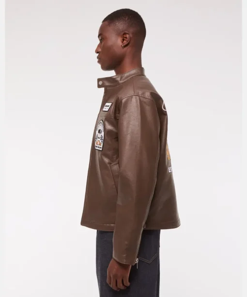 Abercrombie McLaren Leather Racer Jacket