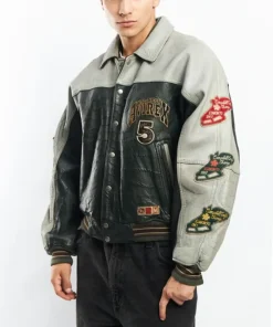 Asap Rocky Praise the Lord Northwest Wild Bears Avirex Leather Jacket