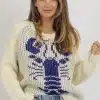 Bailey Rose Lobster Sweater Blue