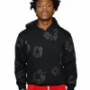 Baller league ishowspeed denim tear hoodie black