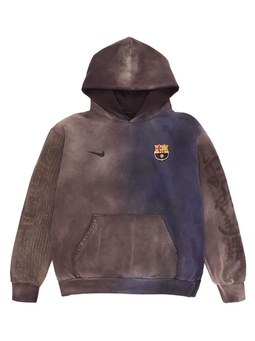 Barcelona cj x nike x fcb split dye crest hoodie