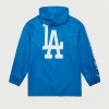 Blue Los Angeles Dodgers Coaches Full-Snap Hooded Windbreaker Jacket