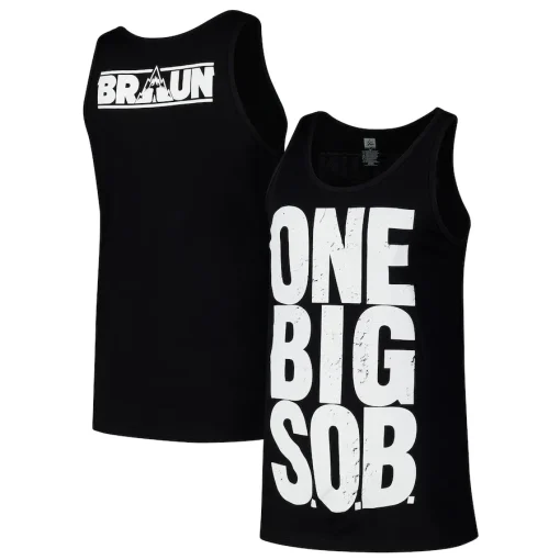 WWE Braun Strowman ONE BIG S.O.B Tank Top Vest