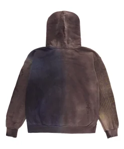 Cj x nike split dye crest hoodie