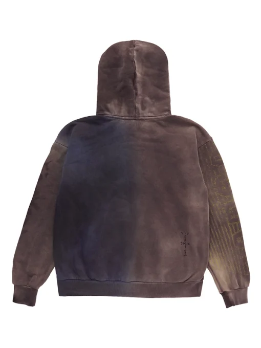 Cj x nike split dye crest hoodie