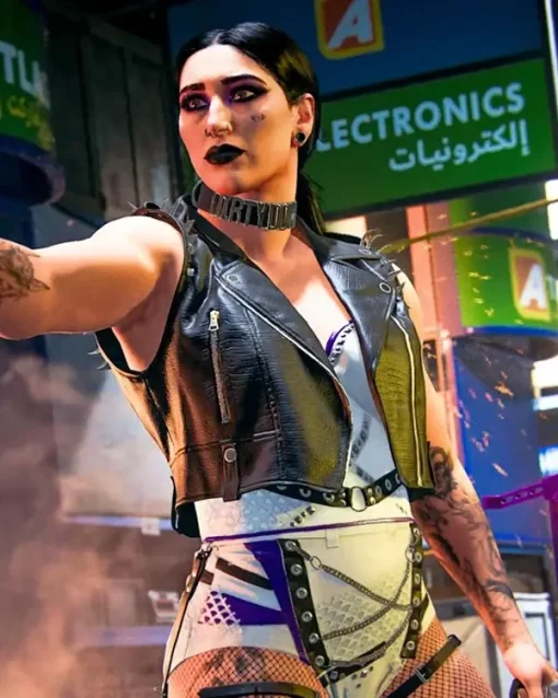 Call of duty rhea ripley black biker vest