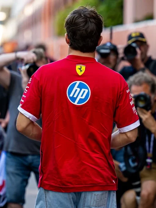 Charles leclerc ferrari tee red